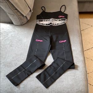 Off white workout suit like new
